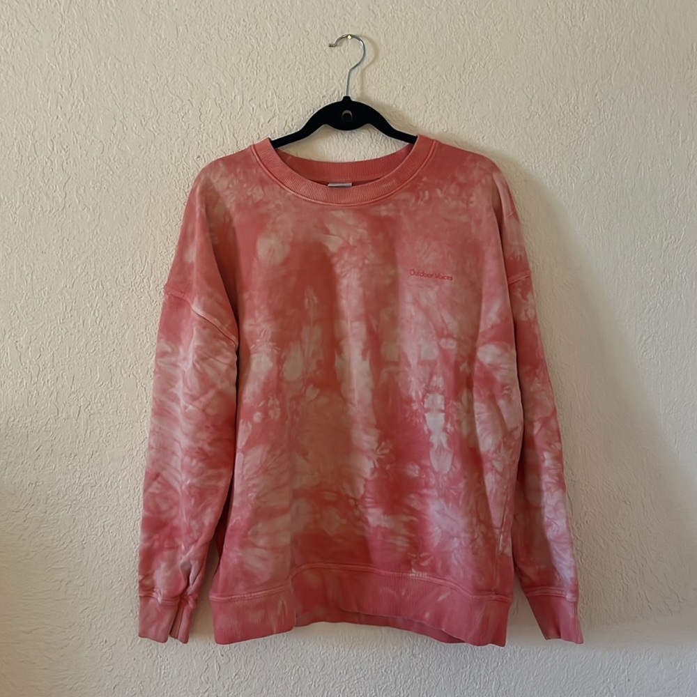 Outdoor Voices Lantana Tie Dye Cotton Terry Sweatshirt - Picture 2 of 5